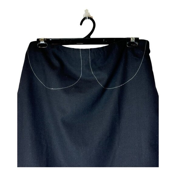 Weworewhat Shirt Women 18 Black Wool Blend Strapless A Line Top NWT Gothic - Picture 4 of 12